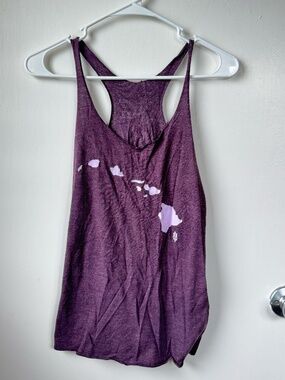 808 Clothing Co size XS, purple HAWAIIAN ISLANDS racerback tank top